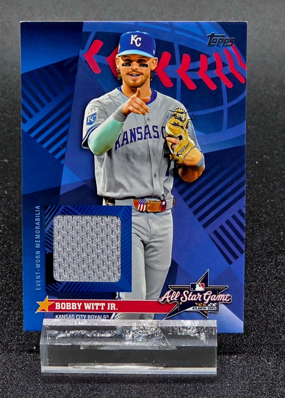 RARE 2025 Bobby Witt Jr All Star Stitches SSP Topps Update Relic Case Hit Royals